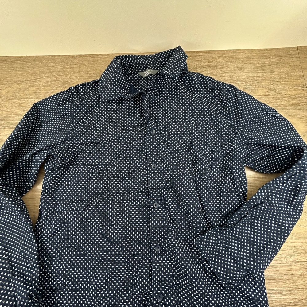 Primark Kids Navy and White Button Down Shirt